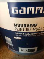 Restant muurverf ca 6,5 liter, Minder dan 5 liter, Ophalen of Verzenden, Grijs, Verf