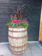Eikenhouten Whiskeyvat 200 liter Bloembak Plantenbak, Ophalen, Rond, Nieuw, Tuin