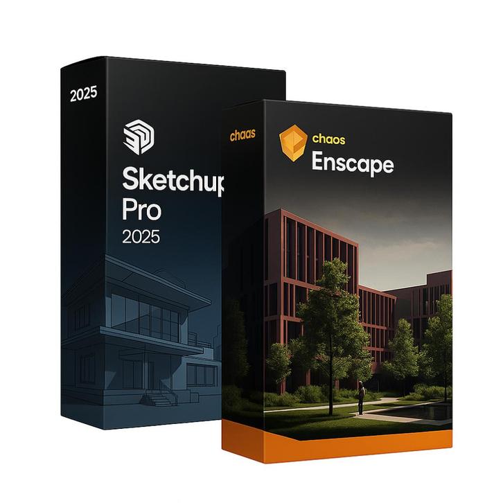SketchUp Pro 2025 + Enscape 4, Computers en Software, Educatie- en Cursussoftware, Nieuw, Windows, Ophalen