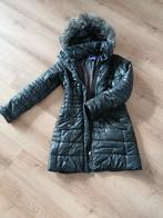Mooie dikke winterjas van Mexx maat 36 zwartgrijs, Mexx, Zwart, Ophalen of Verzenden, Zo goed als nieuw
