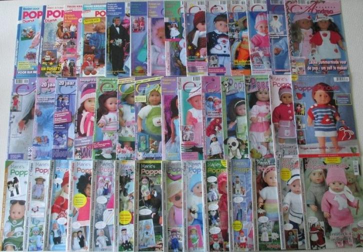 Andrea Kreativ,Burda,Libelle,Barbie,Diana,Poppenkleertjes., Hobby en Vrije tijd, Breien en Haken, Zo goed als nieuw, Breien of Haken