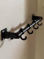 2x Mooie industriele kapstokken van zwarte steigerbuis, Huis en Inrichting, Zo goed als nieuw, Minder dan 100 cm, Hout, Ophalen