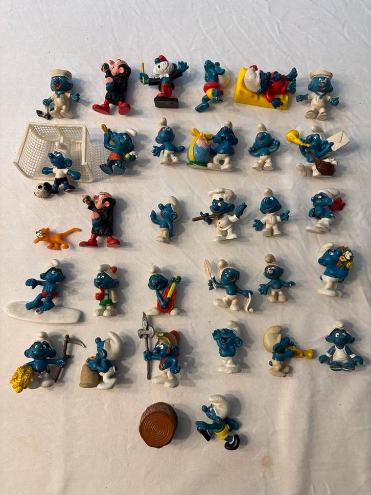 Schleich Peyo Smurfen azrael Gargamel Collectie - 31Stuks, Verzamelen, Smurfen, Gebruikt, Poppetje, Figuurtje of Knuffel, Verschillende Smurfen
