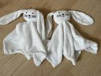 2x wit knuffeldoek & wit fleece deken, Ophalen of Verzenden, Gebruikt, Konijn