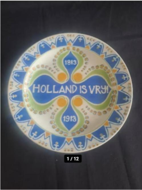 Holland is Free plate 1813 - 1913. 100 years of the Kingdom, Antiek en Kunst, Antiek | Wandborden en Tegels, Ophalen of Verzenden