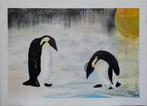 schilderij Pinguins, Antiek en Kunst, Ophalen of Verzenden