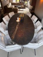 Eettafel zwart/goud, Overige materialen, Nieuw, Ophalen of Verzenden, Vijf personen of meer
