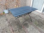 bistro tuintafel met ijzeren onderstel, Tuin en Terras, Ophalen, Rechthoekig