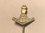 Metalen KROMHOUT MOTOREN Speld (Metaalkleur)., Verzenden, Zo goed als nieuw, Transport, Speldje of Pin