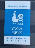 Sluitzegel '63 Raalte beurs voor de vrouw Stoppelhaene, Postzegels en Munten, Postzegels | Nederland, Verzenden, Na 1940, Gestempeld