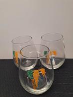 AMARULA glazen, gekleurde logo, 3 stuks, Ophalen of Verzenden, Zo goed als nieuw, Borrel- of Shotglas