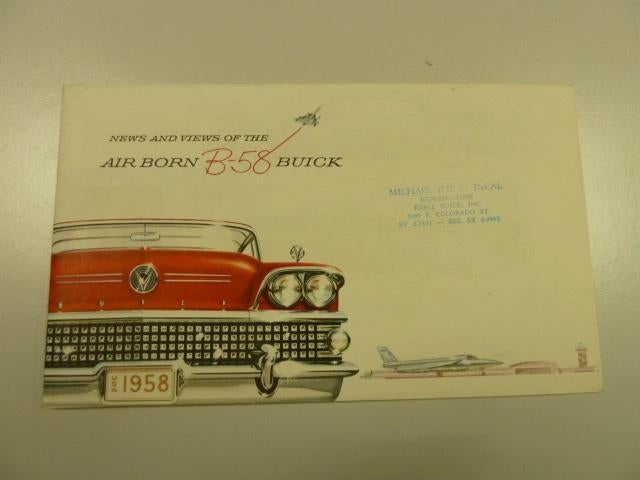 1958 Buick Full Line Brochure USA, Ophalen of Verzenden, Gelezen, Overige merken