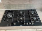 Inbouw gaskookplaat / gasfornuis Siemens 5 pits, Ophalen, Zo goed als nieuw, Inbouw, Gas