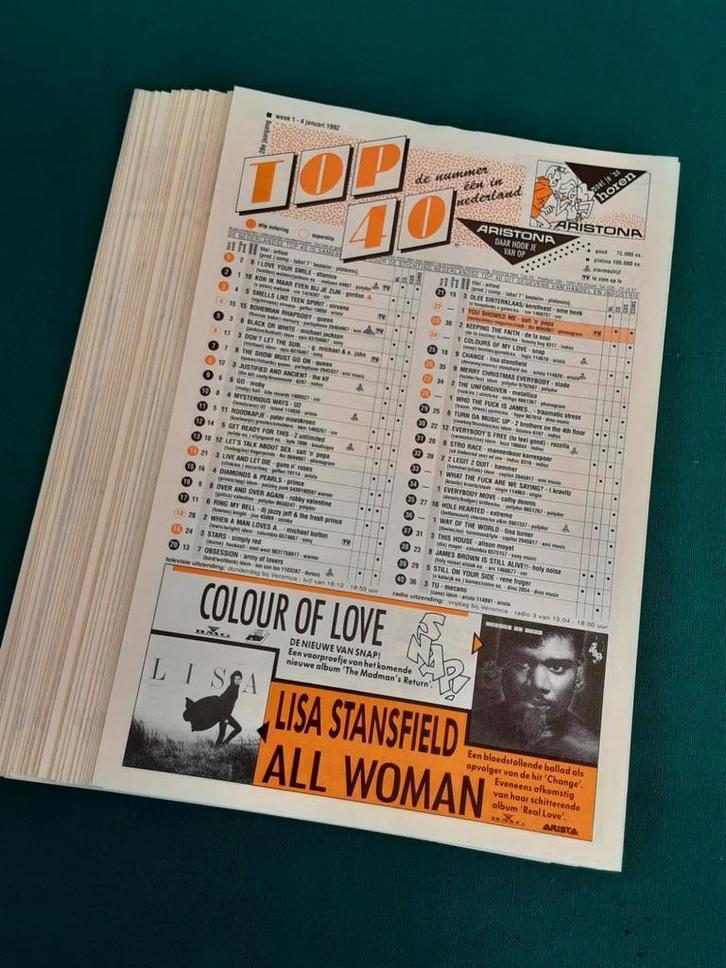HITLIJSTEN / TOP 40. ( Jaargang 28 )., Hobby en Vrije tijd, Overige Hobby en Vrije tijd, Zo goed als nieuw, Ophalen