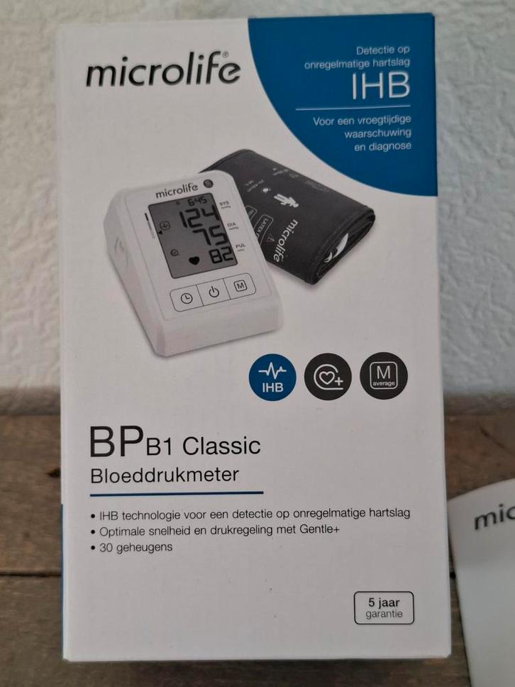 Microlife bloeddrukmeter BP b1 Classic nog 4 jaar garantie, Diversen, Verpleegmiddelen, Zo goed als nieuw, Verzenden