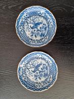 Vintage Japanse porseleinen borden met pauw en bloesem, Ophalen