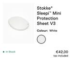 STOKKE Sleepi Mini, Matress, Matress protector & 2 sheets, Minder dan 140 cm, Zo goed als nieuw, 70 tot 85 cm, Ophalen