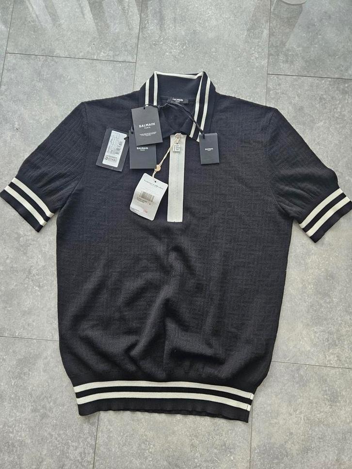 Balmain Polo Shirt - Zwart - Nieuw met kaartjes!, Kleding | Heren, Polo's, Nieuw, Overige maten, Zwart, Ophalen of Verzenden