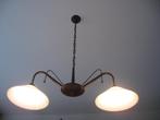 Kamer lamp in brons kleur voor 10 euro, Huis en Inrichting, Lampen | Plafondlampen, Ophalen, Zo goed als nieuw, Glas