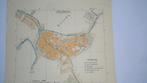 09 Bolsward Plattegrond Litho 1917, Antiek en Kunst, Ophalen of Verzenden