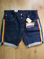 Gave jeans short Levi's 501 W30 pride collection, Nieuw, W32 (confectie 46) of kleiner, Blauw, Ophalen of Verzenden
