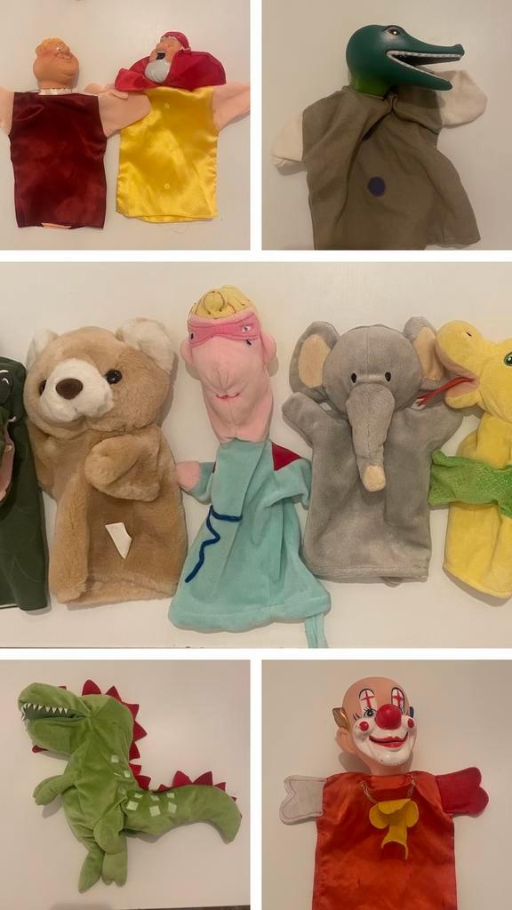 Mooie zeldzame handpoppen slecht €4,95 per stuk mooie staat, Kinderen en Baby's, Speelgoed | Poppen, Zo goed als nieuw, Overige typen