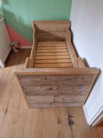 Steigerhouten peuterbed exclusief matras inclusief, Kinderen en Baby's, Kinderkamer | Bedden, 70 tot 85 cm, Zo goed als nieuw