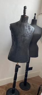 Antieke paspop buste etalagepop zwarte voet zwart lijf, Ophalen