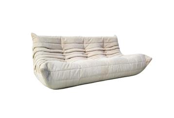 Togo 3-seater  in White Cord by M. Ducaroy for Ligne Roset.  beschikbaar voor biedingen