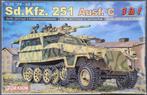 Dragon 1:35 #6224 WWII German Sd.Kfz.251 Ausf.C Halftrack, Hobby en Vrije tijd, Modelbouw | Auto's en Voertuigen, Overige merken