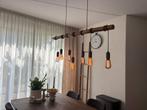 Bamboe Hanglamp dimbaar + 6 led lichtbronnen, Ophalen, Zo goed als nieuw, Hout, 75 cm of meer