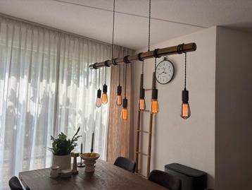 Bamboe Hanglamp dimbaar + 6 led lichtbronnen beschikbaar voor biedingen