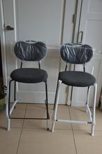 4 nieuwe design eetkamerstoelen/ barkrukken merk DS4U, zwart, Ophalen, Met voetsteun, 60 tot 90 cm, Nieuw