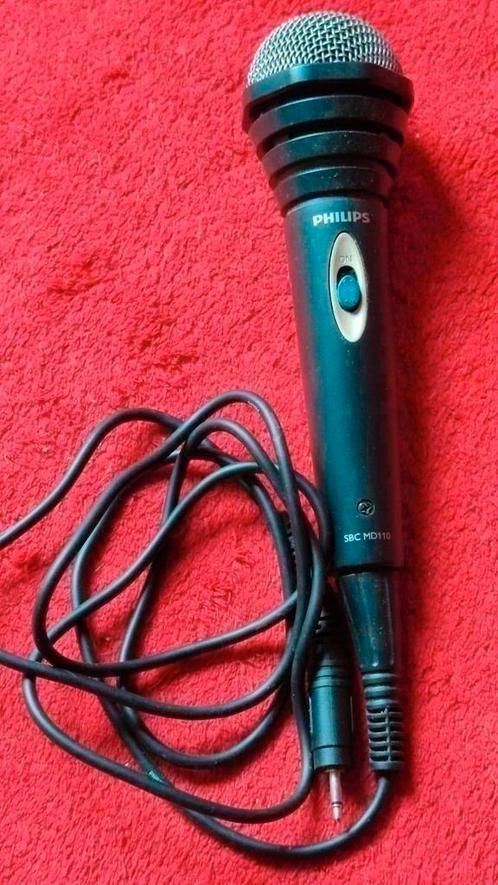 Philips microfoon SBC MD110, Muziek en Instrumenten, Microfoons, Zo goed als nieuw, Ophalen of Verzenden