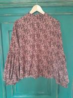 Leuk blouse met brede/ bolle mauwen., Ophalen, Gedragen, Maat 38/40 (M), Bruin