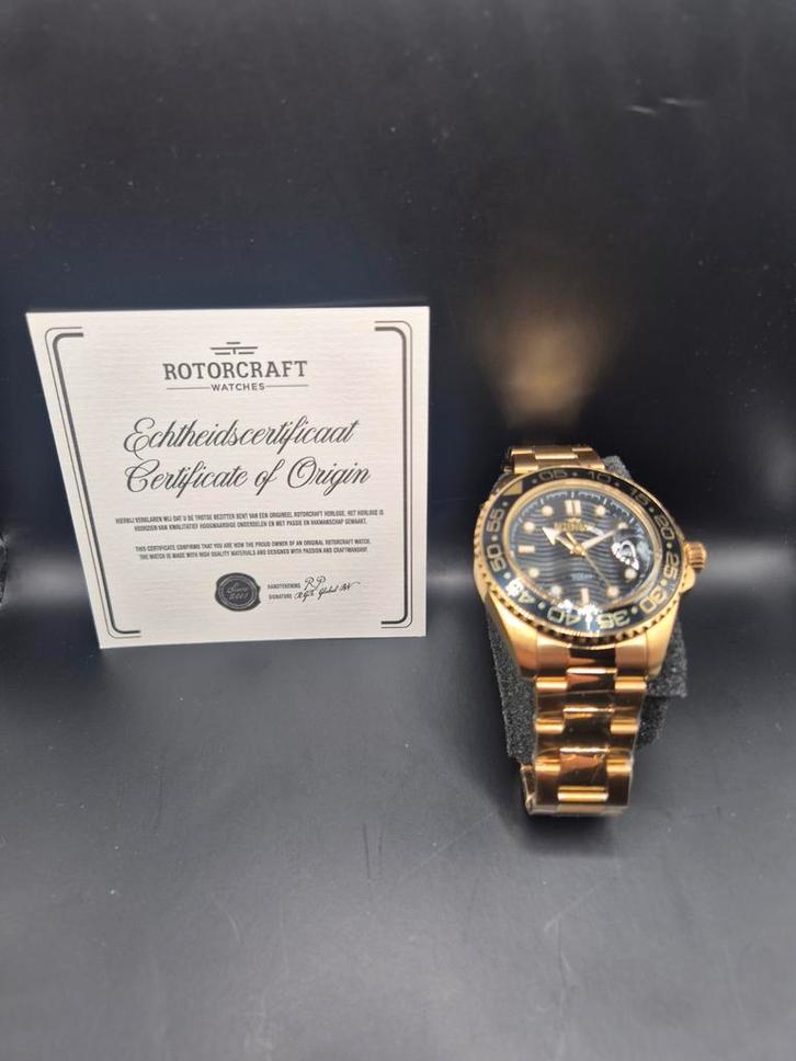 Rotorcraft ocean RC4405, Sieraden, Tassen en Uiterlijk, Horloges | Heren, Nieuw, Polshorloge, Overige merken, Staal, Staal, Ophalen of Verzenden