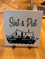 Tegeltje met tekst Sint & Piet Pakjesboot, Ophalen of Verzenden