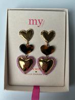 My Jewellery Hartjes Oorbellen - Nieuw!, Met kristal, Overige materialen, Hangers, Nieuw