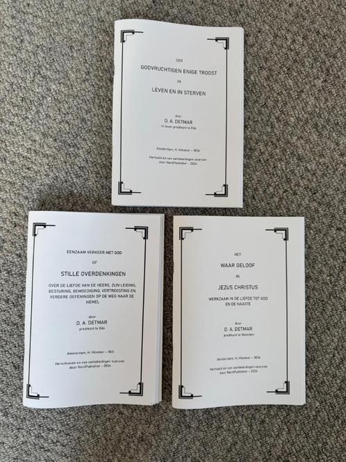 D.A. Detmar - enige troost, eenzaam verkeer, het waar geloof, Boeken, Godsdienst en Theologie, Nieuw, Christendom | Protestants