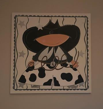 Schilderij: Cowboy kinderkamer 100x100mm beschikbaar voor biedingen