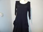 Rundholz mooie zwarte jurk zakken ronde opening aparte rok L, Kleding | Dames, Verzenden, Zwart, Maat 42/44 (L), Rundholz