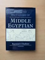Faulkner, A Concise Dictionary of Middle Egyptian, Boeken, Ophalen of Verzenden, Alpha, Zo goed als nieuw, WO