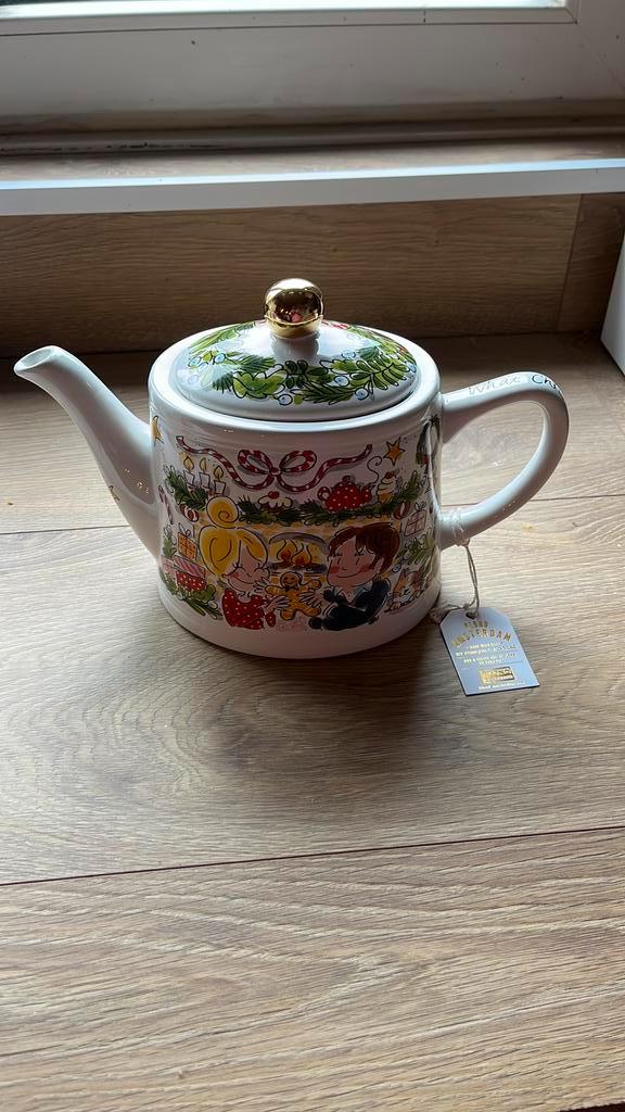 Blond Amsterdam kerst theepot, Huis en Inrichting, Keuken | Servies, Nieuw, Overige typen, Blond Amsterdam, Aardewerk, Ophalen of Verzenden