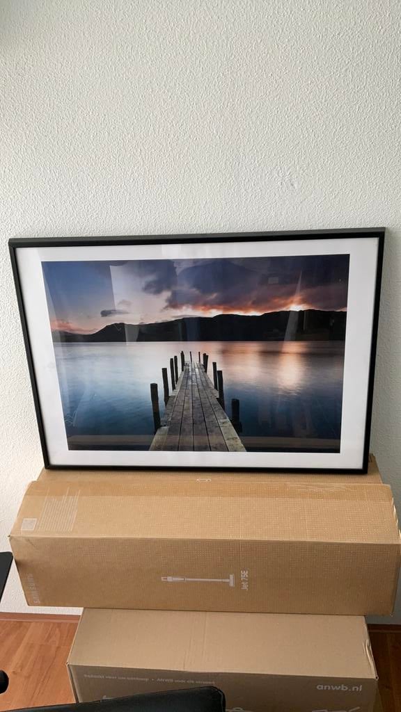 Poster met lijst ikea, Huis en Inrichting, Woonaccessoires | Lijsten, Ophalen, Gebruikt, Metaal of Aluminium, 50 tot 75 cm