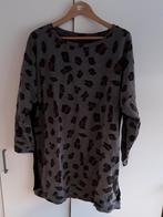 Miss Etam Grijs/Bruine Trui Jurk Met Panterprint Maat 48, Maat 46/48 (XL) of groter, Ophalen of Verzenden, Zo goed als nieuw, Miss Etam