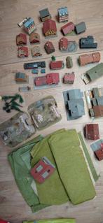 Modelbouw huisjes, 2 tunnels, grasmatten en bomen HO, Gebruikt, Gelijkstroom of Wisselstroom, Brug, Tunnel of Gebouw, Ophalen