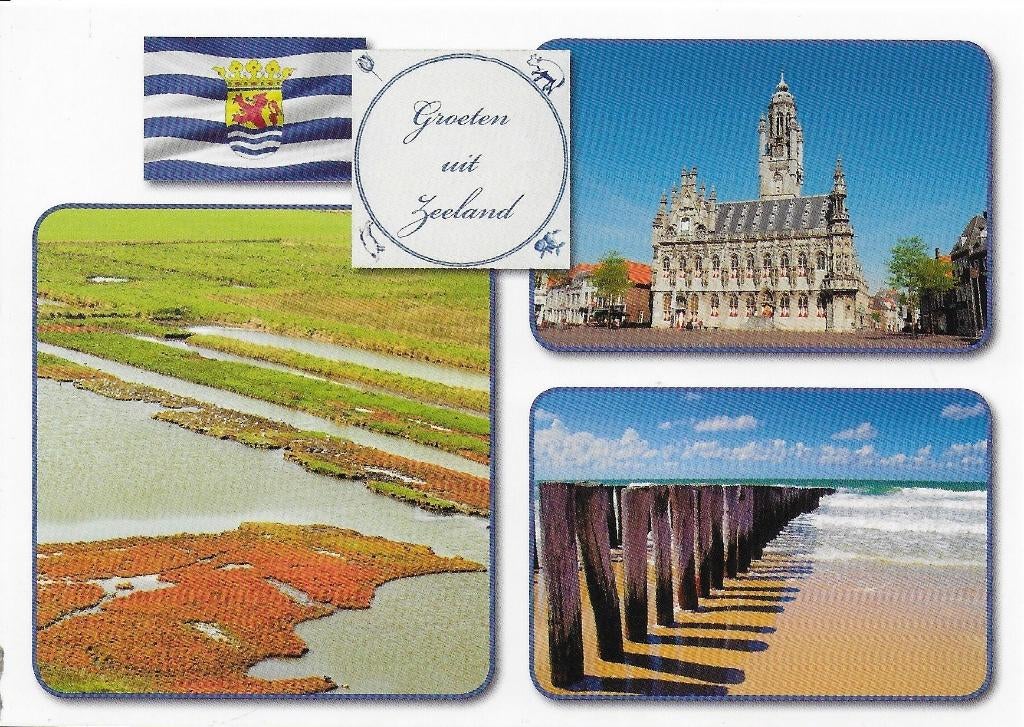 Ongelopen Ansichtkaart Zeeland ( B4044, Ophalen of Verzenden, 1980 tot heden, Ongelopen, Zeeland