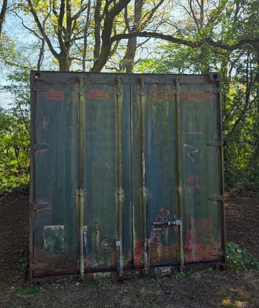 ** Zeecontainer/ opslagcontainer 20 feet groen **, Ophalen