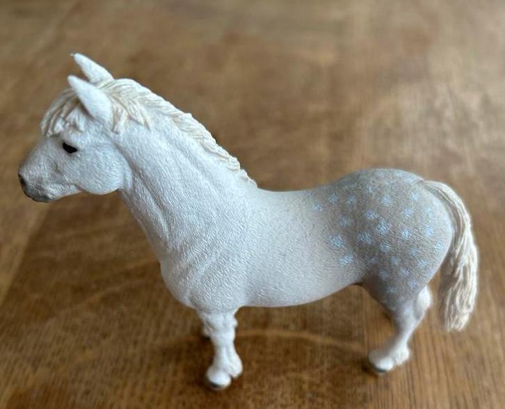 Schleich paard: 13871 Witgevlekt welsh pony zeer goede staat, Ophalen of Verzenden, Zo goed als nieuw, Jongen of Meisje