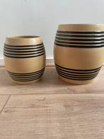 Petrus Regout voorraadpot, bandenpot, twee stuks, Ophalen of Verzenden